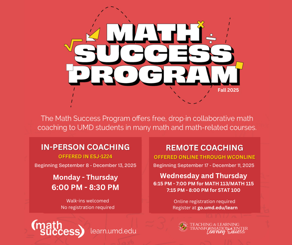Math Success Flyer