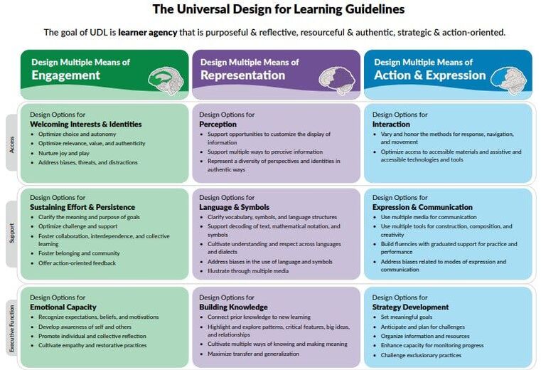 Universal Design for Learning Guidelines