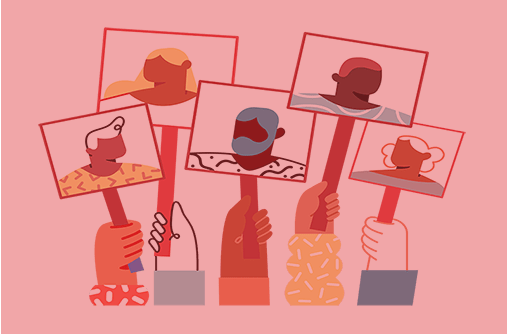 Protest signs for Black Lives Matter